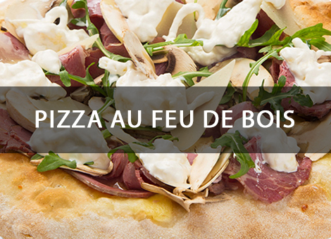 Pizza au feu de bois